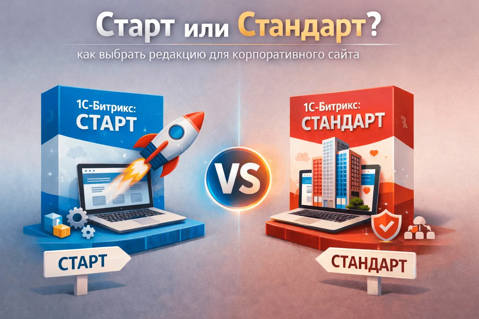 Старт или Стандарт: как выбрать редакцию для корпоративного сайта в Калуге