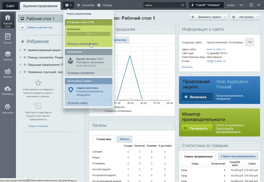 1С-Битрикс: Управление сайтом Лицензия Стандарт